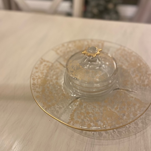 Beautiful Vintage  Paden City Covered Cracker Cheese Platter - Picture 2 of 8